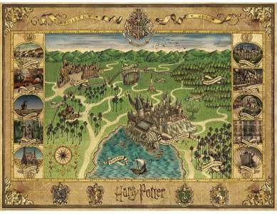 Felnőtt puzzle - Harry Potter Roxfort térképe